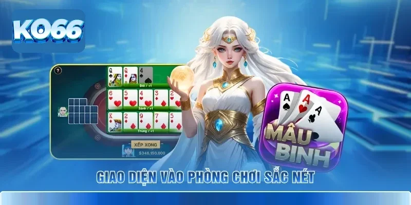 Mậu Binh KO66 – Game Bài Xập Xám Kịch Tính Tại Nhà Cái 3 Giao diện vào phòng chơi sắc nét